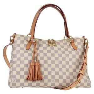 LOUIS VUITTON Damier Azur Lymington Tote Bag 2way N40022 LV Auth 135294M